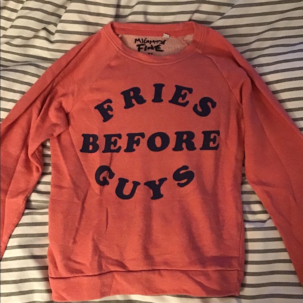 Fries Before Guys crewneck